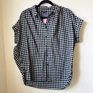 Madewell Plaid Button Down Short Sleeve